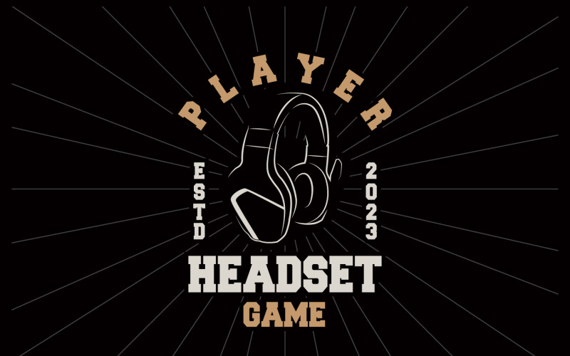 Headset Logo Design Headset Gamer Template V2 Logo Template