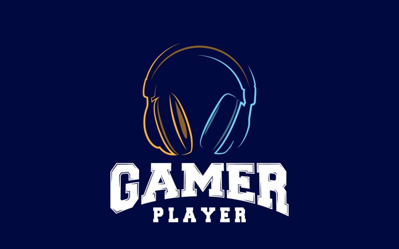 Headset Logo Design Headset Gamer Template V4 Logo Template