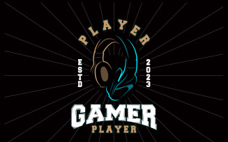 Headset Logo Design Headset Gamer Template V6