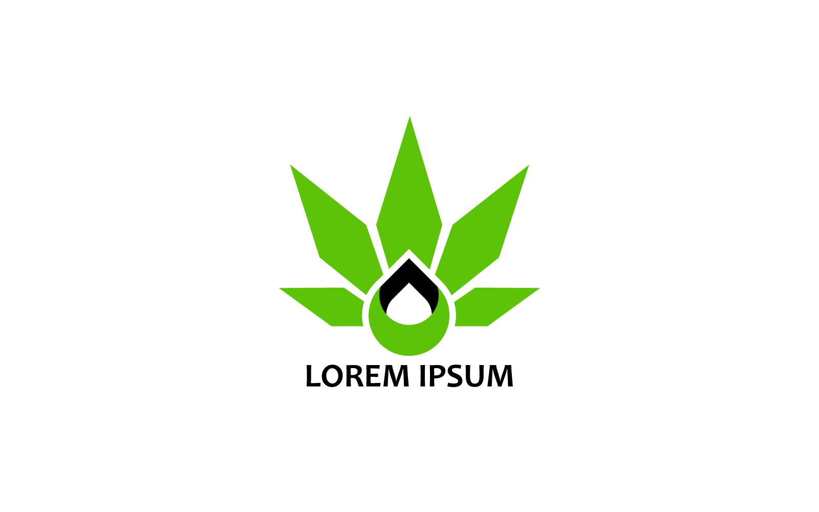 Leaf or Flower Logo Template – Natural & Organic Brand Design