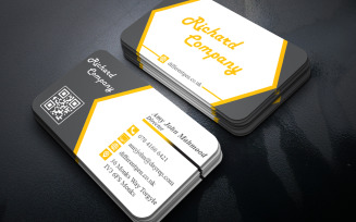 Minimal Corporate Business Card Template | Photoshop PSD | Clean & Stylish Identity Design