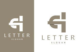 Minimal Initial GH Letter Logo V4