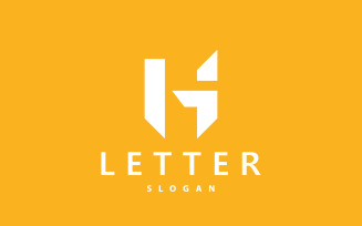 Minimal Initial GH Letter Logo V5