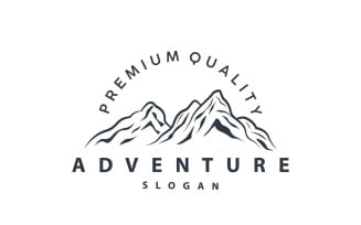 Mountain Nature Landscape Logo Simple V2
