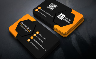 Professional Visiting Card Template | Photoshop PSD | RGB | Print Ready v8