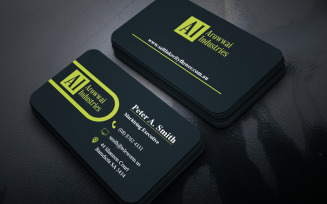 Stylish Corporate Business Card Template | PSD | RGB | Editable v7