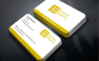 Bold Modern Business Card Template with Creative Layout