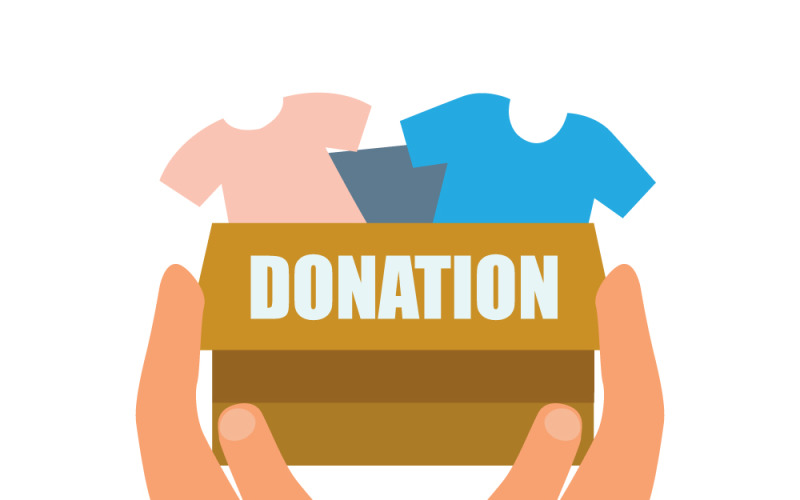 Charity Love Donation Vector Illustration for International Day of Giving Vector Graphic