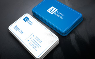 Clean White Business Card PSD Template for Professionals