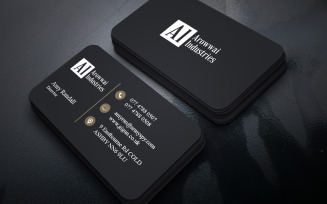 Clean White Business Card Template PSD Minimal Professional Style