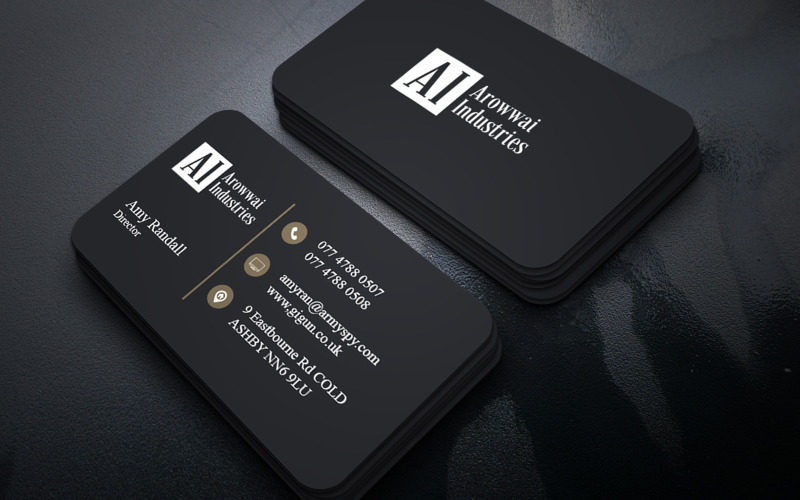 Clean White Business Card Template PSD Minimal Professional Style Corporate Identity