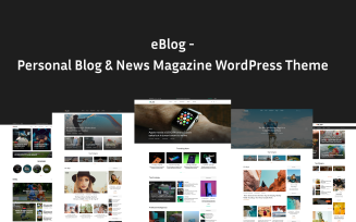 eBlog Blog News - Personal Blog and News Magazine WordPress Theme