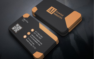 Elegant Black & White Business Card PSD Template