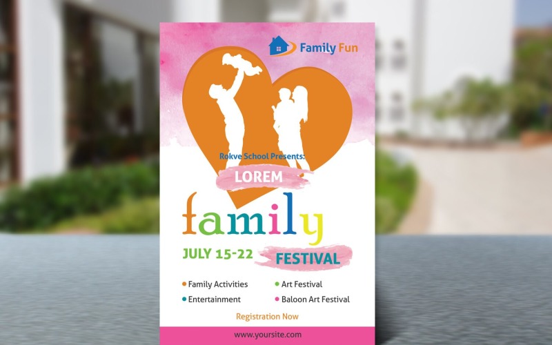 Family Festival Flyer Template Corporate Identity