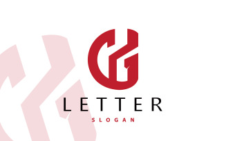 Minimal Initial GH Letter Logo V9
