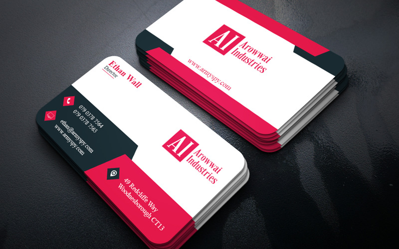 Modern Business Card PSD Template Creative Professional Corporate Identity