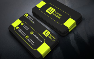 Modern Business Card PSD Template Elegant Professional Style