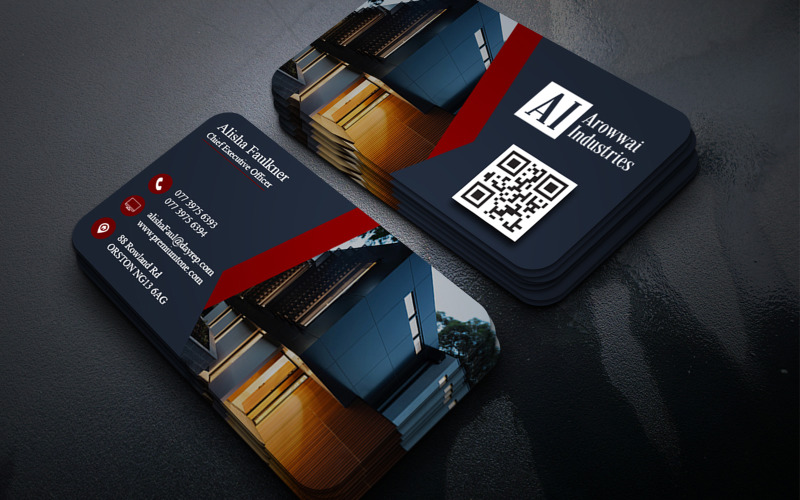 Modern Business Card PSD Template Elegant Professional Corporate Identity