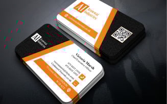 Modern Geometric Business Card PSD Template