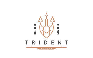 Neptune Poseidon Trident Logo V1