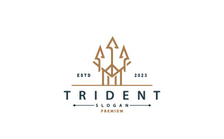 Neptune Poseidon Trident Logo V3