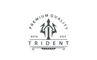 Neptune Poseidon Trident Logo V9