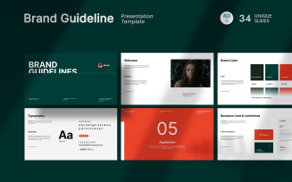 Colorful Brand Guideline Keynote Presentation Template