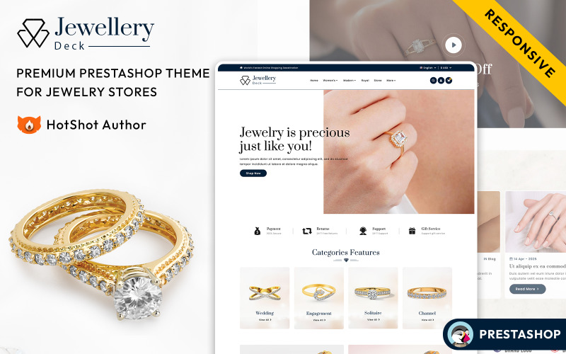 Jewellery Deck - Responsive Prestashop Theme for eCommerce PrestaShop Theme