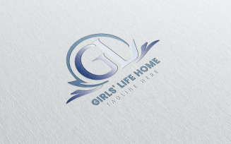 Minimal Girls' Life: Home Business Logo Design