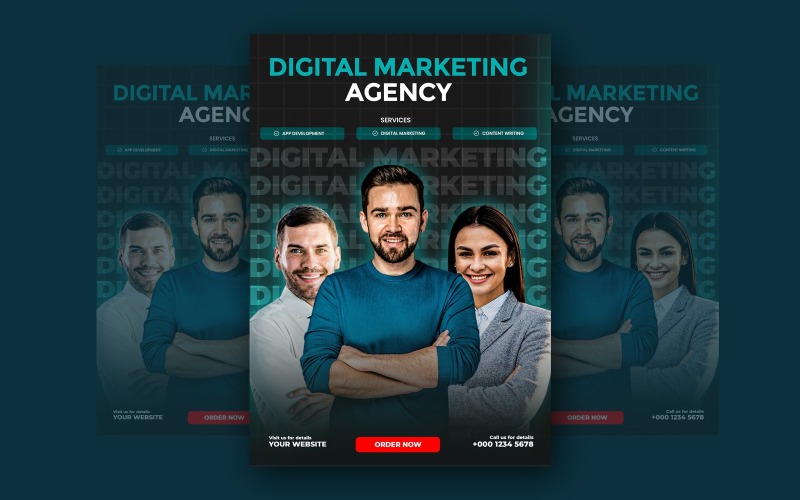 Digital Marketing Agency Social Media Poster Template