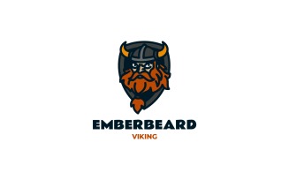 Mascot Modern Viking Logo Design 741