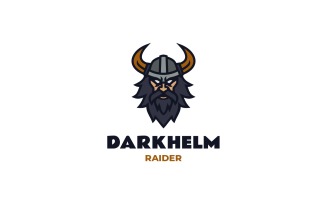 Mascot Modern Viking Logo Design 784
