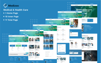 Medizoo – Medical & Health Care Figma Website Template