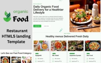 Organic Delicious Fast food HTML Template