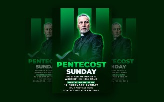 Pentecost Sunday Celebration Social Media Post Template