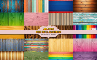 Wood Digital Backgrounds | Colorful Wooden Texture Pack