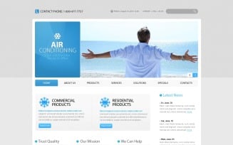 Air Conditioning PSD Template