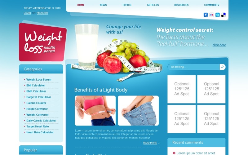 Weight Loss PSD Template