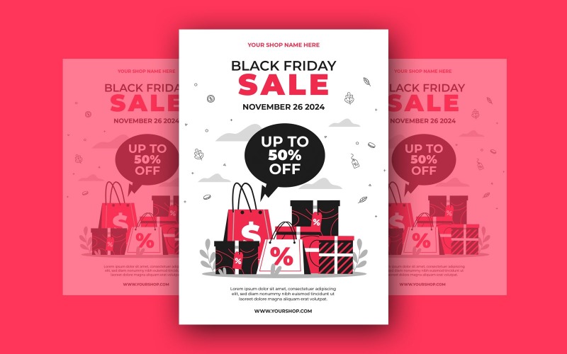 Black Friday Sale Post Social Media Template