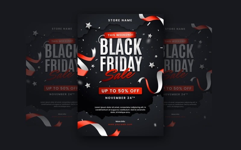 Black Friday Sale Social Media Template Design