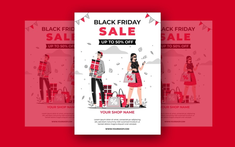 Black Friday Super Sale Social Media Template