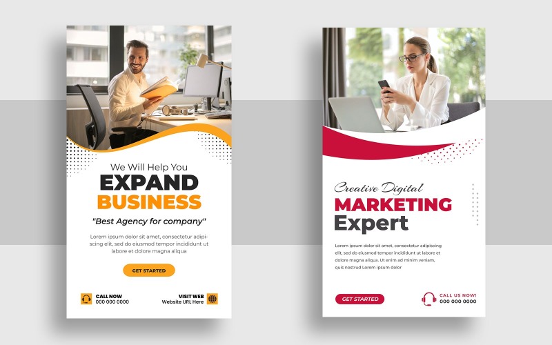 Digital marketing Agency Instagram Story Template Ver-4 Social Media