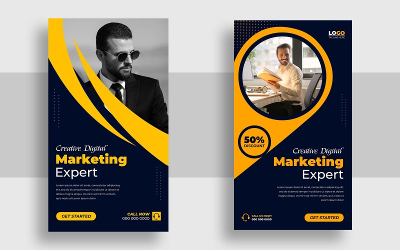 Digital marketing Agency Instagram Story Template Ver-5 Social Media