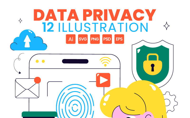 12 Data Privacy Illustration