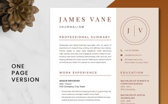 Journalism Resume Template Word