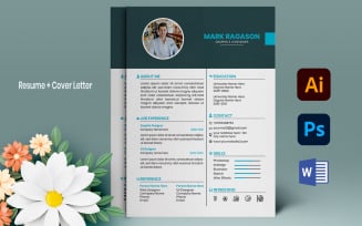 Professional Resume Template Design, Word & PSD Resume
