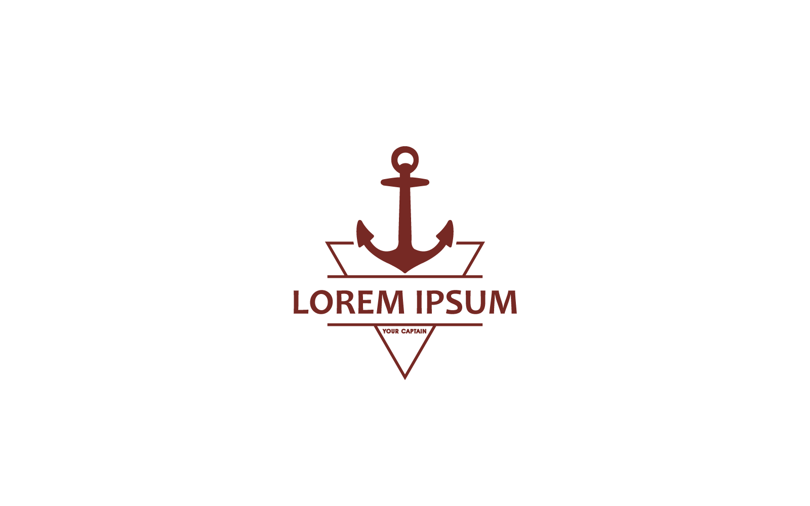 Ship Anchor Logo Template – Nautical, Marine & Maritime Brand Design