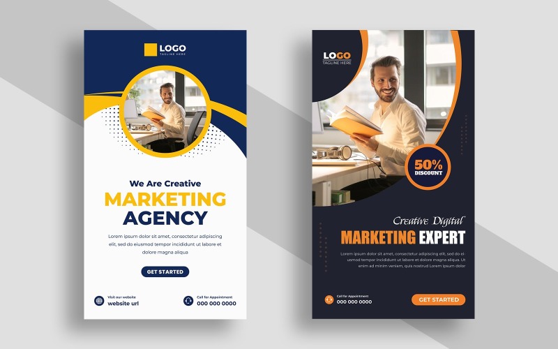 Digital Marketing Agency Instagram Story Template Ver-12 Social Media