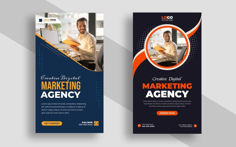 Digital Marketing Agency Instagram Story Template Ver-23 Social Media