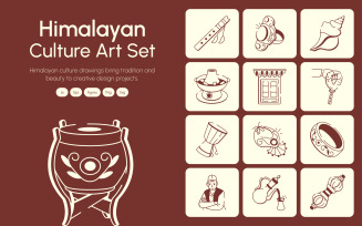 Himalayan Culture Drawing Art Set